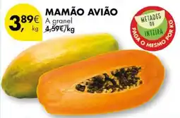 Pingo Doce Mamão avião promoção