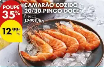 Pingo Doce Camarão cozido 20/30 pingo doce promoção