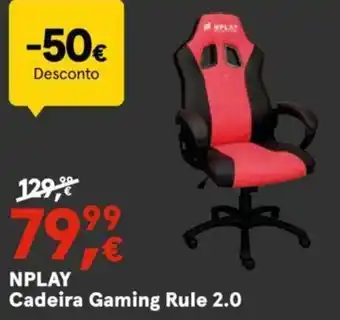 NPLAY Cadeira Gaming Rule 2.0