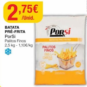 Batata Pré-Frita PorSi 2,5kg