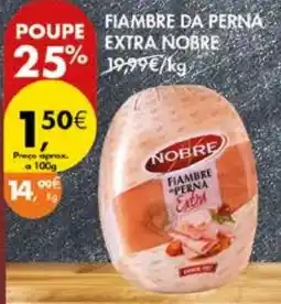 Pingo Doce Fiambre da perna extra nobre promoção