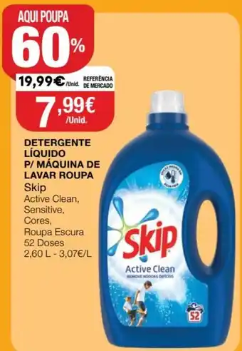 Intermarché Detergente Líquido p/Máquina de Lavar Roupa Skip 2,60L promoção