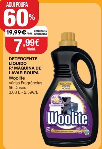 Detergente Líquido P/Máquina de Lavar Roupa Woolite 3,08L