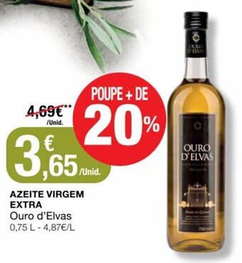 Intermarché Azeite Virgem Extra Ouro d'Elvas 0,75L promoção