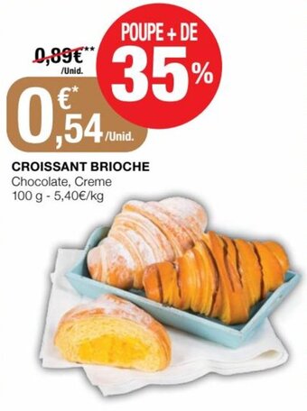 Intermarché Croissant Brioche 100g promoção