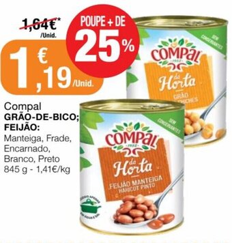 Compal Grão-de-Bico, Feijão 845g