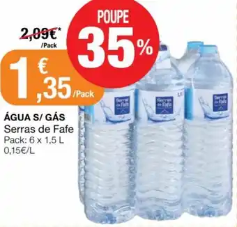 Intermarché Água S/Gás Serras de Fate 6 x 1,5L promoção