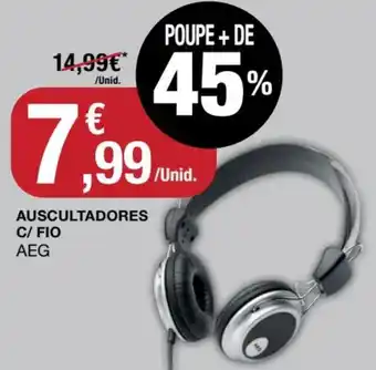 Auscultadores C/Fio AEG