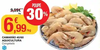 Intermarché Camarão 40/60 Aquacultura Congelado promoção