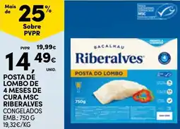 Continente Posta de lombo de 4 meses de cura msc riberalves congelados promoção