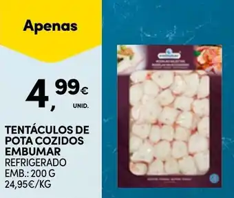 Continente Tentáculos de pota cozidos embumar refrigerado promoção