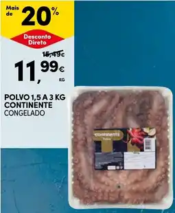 Continente Polvo 1,5 a 3 kg continente congelado promoção