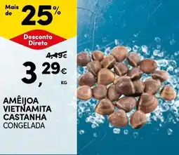 Continente Amêijoa vietnamita castanha congelada promoção