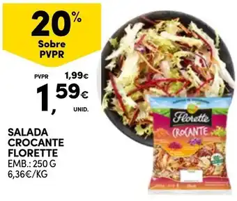 Continente Salada crocante florette promoção