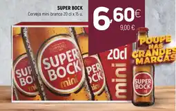 Coviran SUPER BOCK Cerveja mini branca promoção