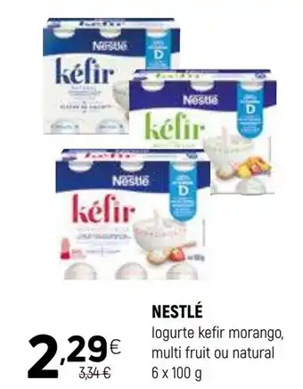 Coviran NESTLÉ logurte kefir morango, multi fruit ou natural promoção