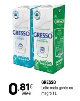 Coviran GRESSO Leite meio gordo ou magro promoção