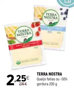 Coviran TERRA NOSTRA Queijo fatias ou -50% gordura promoção