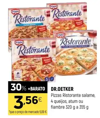 Coviran DR.OETKER Pizzas Ristorante salame, 4 queijos, atum ou fiambre promoção