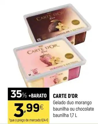 Coviran CARTE D'OR Gelado duo morango baunilha ou chocolate baunilha promoção