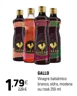 Coviran GALLO Vinagre balsâmico branco, sidra, modena ou rosé promoção