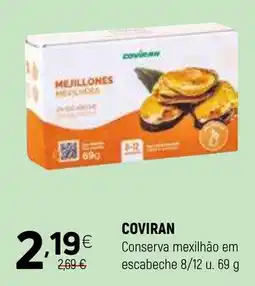 Coviran COVIRAN Conserva mexilhão em escabeche 8/12 u. promoção