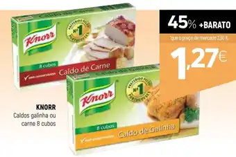 Coviran KNORR Caldos galinha ou carne 8 cubos promoção