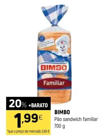 Coviran BIMBO Pão sandwich familiar promoção