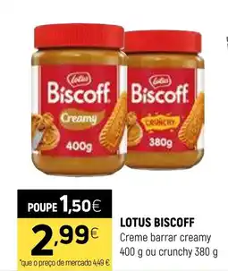 Coviran LOTUS BISCOFF Creme barrar creamy ou crunchy promoção