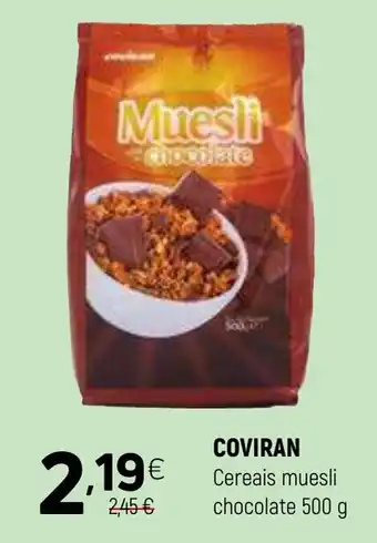 Coviran COVIRAN Cereais muesli chocolate promoção