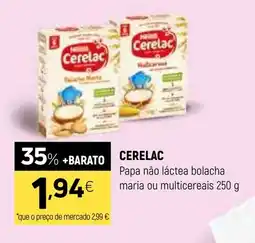 Coviran CERELAC Papa não láctea bolacha maria ou multicereais promoção