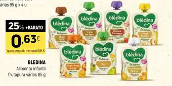 Coviran BLEDINA Alimento infantil frutapura vários promoção