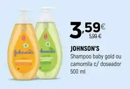 Coviran JOHNSON'S Shampoo baby gold ou camomila c/ doseador promoção