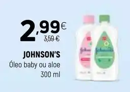 Coviran JOHNSON'S Óleo baby ou aloe promoção