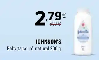 Coviran JOHNSON'S Baby talco pó natural promoção