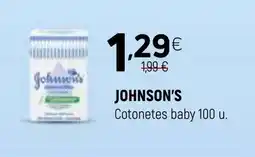 Coviran JOHNSON'S Cotonetes baby 100 u. promoção