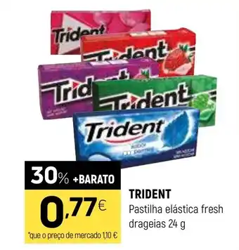 Coviran TRIDENT Pastilha elástica fresh drageias promoção