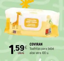 Coviran COVIRAN Toalhitas para bébé aloe vera 100 u. promoção