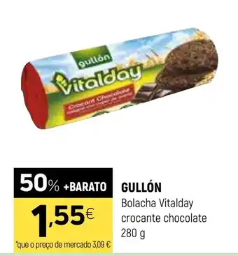 Coviran GULLÓN Bolacha Vitalday crocante chocolate promoção