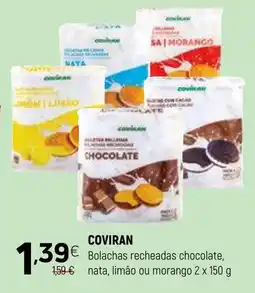 Coviran COVIRAN Bolachas recheadas chocolate, nata, limão ou morango promoção