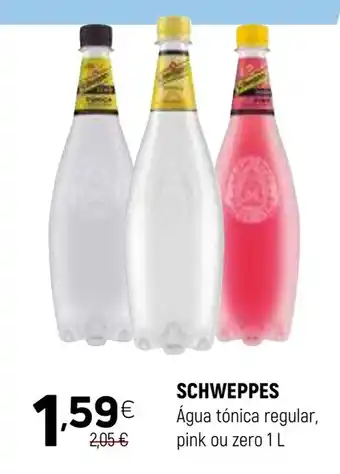 Coviran SCHWEPPES Agua tónica regular, pink ou zero promoção