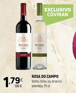 Coviran ROSA DO CAMPO Vinho tinto ou branco alentejo promoção