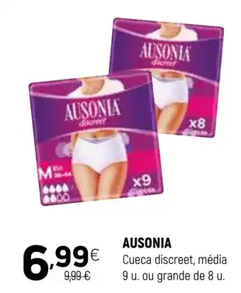 Coviran AUSONIA Cueca discreet, média 9 u. ou grande de 8 u. promoção