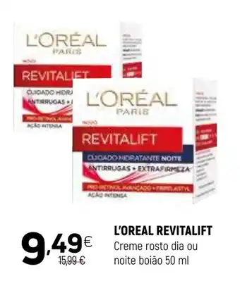 Coviran L'OREAL REVITALIFT Creme rosto dia ou noite boião promoção