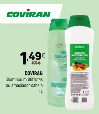 Coviran COVIRAN Shampoo multifrutas ou amaciador cabelo promoção