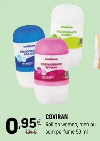 Coviran COVIRAN Roll on women, men ou sem perfume promoção