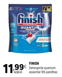 Coviran FINISH Detergente quantum essential 105 pastilhas promoção