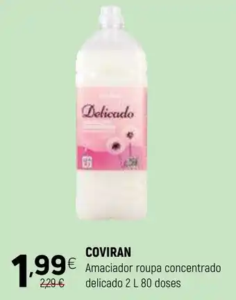 Coviran COVIRAN Amaciador roupa concentrado delicado 80 doses promoção