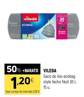 Coviran VILEDA Saco do lixo ecobag style fecho fácil promoção