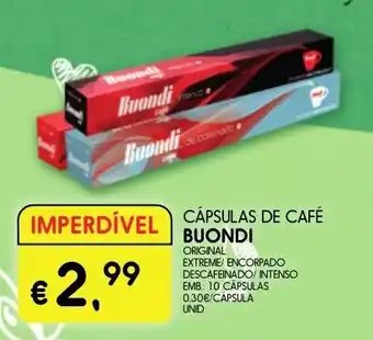 Meu Super Cápsulas de café buondi promoção